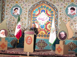 تدفین شهید گمنام در  دانشگاه علم و هنر سازمان جهاددانشگاهی یزد