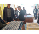 بازدید مقامات استان یزد و شهرستان میبد از خانه زیلو جهاددانشگاهی و نمایشگاه هنر زیلوبافی در میبد