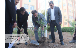 ادای احترام به شهید گمنام و کاشت نهال؛ آیین‌های نمادین روز ملی روستا و عشایر در یزد